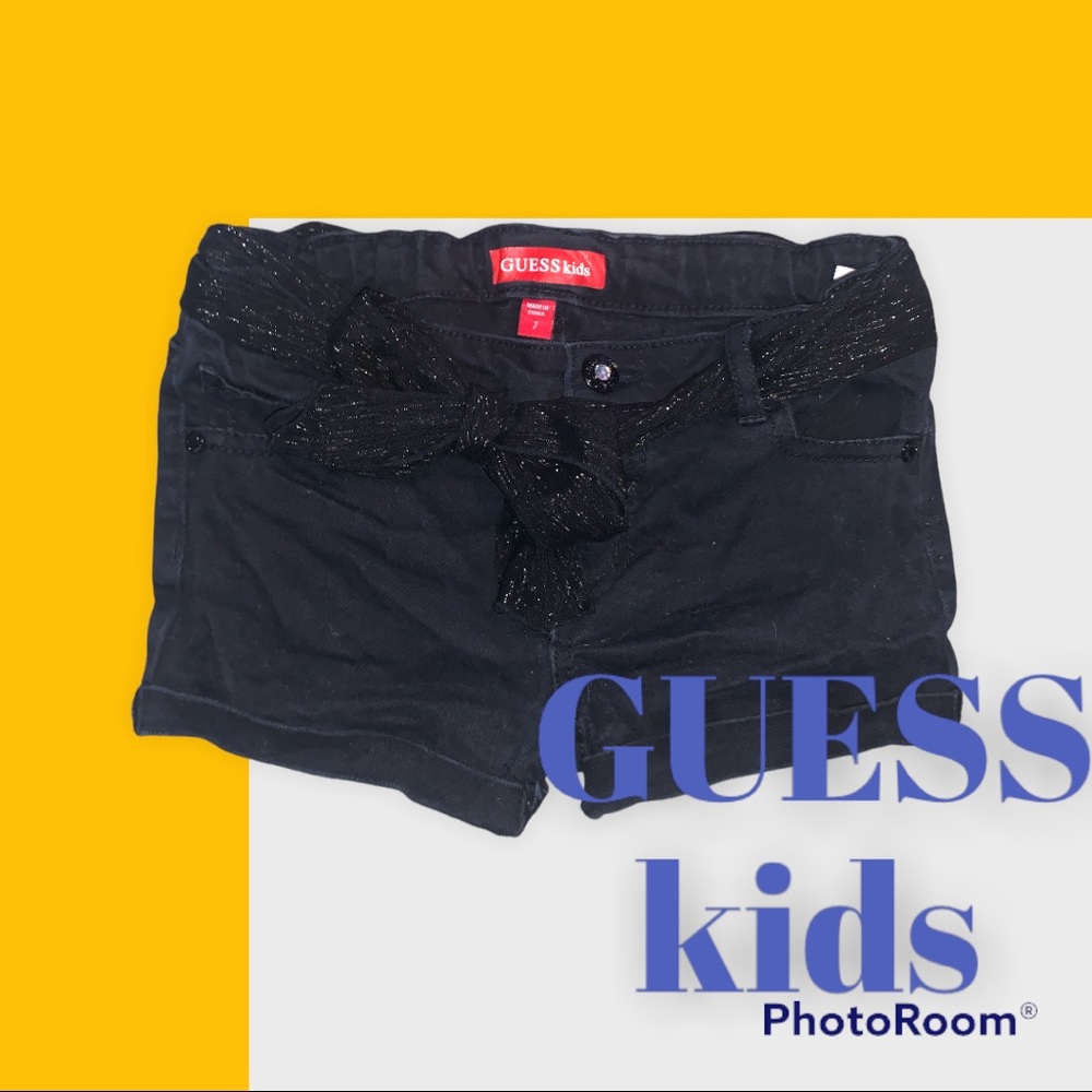 Black GUESS kids Size 7 Shorts